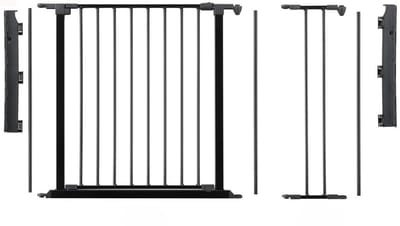 Babydan Flex Traphekje - Overloop - 2 x deur - 184 - 192 cm - Schroefbevestiging - Zwart