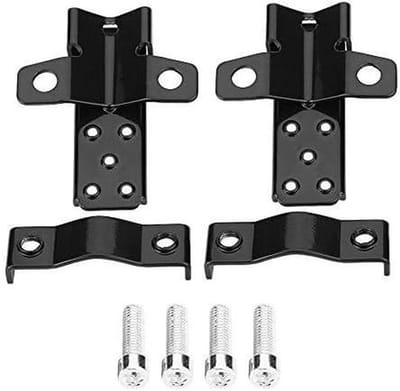 Motorfiets Voetsteunen - Pedalen Set - Veilig Rijden - Antislip Patroon - Universele Pasvorm - Zwart