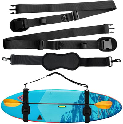 Inovra- Draagriem Verstelbaar - Schouderriem voor Kajak/SUP - Versterkte Nylon - Draagriem Surfplank - 2,02 m Lengte - 480 gram Gewicht