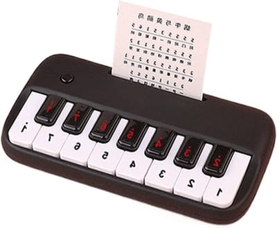 Tiny Piano - Klein Keyboard - Muziek Leren - 15 Toetsen - Compact Formaat - Zwart