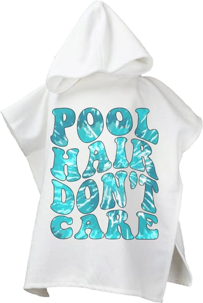 Poncho - Badcape - Pool Hair - Omslagdoek - Omslagdoek - Handdoek Met Capuchon - Strandhanddoek - Badponcho - Poncho Handdoek
