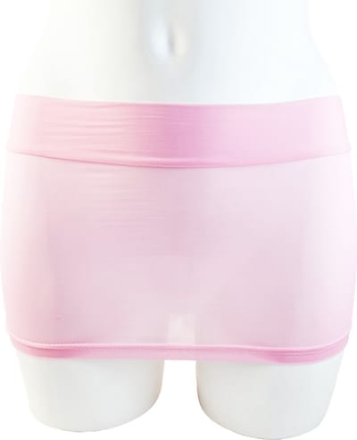 BamBella® - Ultra korte Mini Rok - Sexy Erotische rokje - Onesize - Doorzichtig doorschijnend stretch Roze