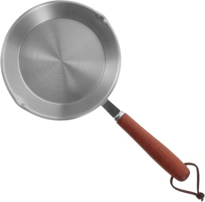 Mini Koekenpan - Omeletpan Braadpan - Ontbijt Maken - Antiaanbaklaag Gelijkmatige Verwarming - 27.5 cm - Zilver