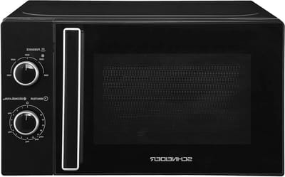 SCHNEIDER SCMW20SMB, Solo-magnetron, 20 liter, ontdooifunctie, 5 vermogensniveaus, vermogen (700 W), mechanische bediening, draaiplateau (25,5 cm), zwart