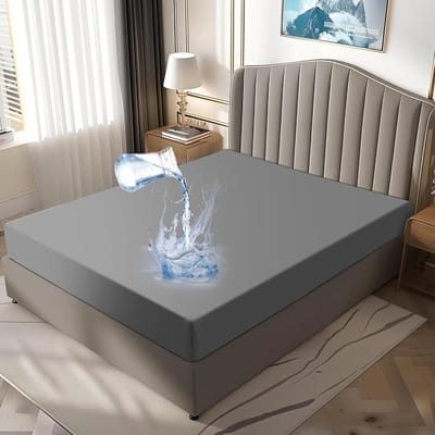 Waterdichte en Ademende Matrasbeschermer 90 x 200 cm, Wasbaar en Hygiënisch Incontinentie Kussen, Anti-Mijt Dekbedhoes voor Optimale Bescherming
