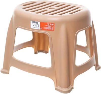 Badkamer Kruk - Douche Krukje - Veilig Douchen - Antislip Voeten - 30.5 cm - Bruin