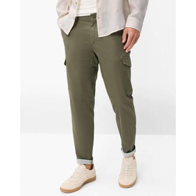 Brax Heren Cargobroek  Style PHIL OLIVE Groen Olijf, groen - olijf, maat 33/30