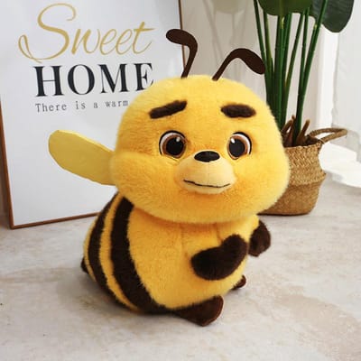 25cm Cartoon Schattige Honingbij Pluche Speelgoed Zacht Schattig Lente Insect Bijen Gevuld Speelgoed Perfecte Verjaardagscadeaus Voor Kinderen Woondecoratie 25cm yellow
