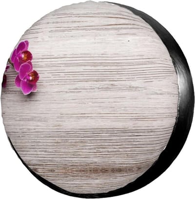 Reservebandhoes - Wielbeschermer - Band Beschermen - Waterdicht Stof - Universeel 14-17 inch - Bloem Hout