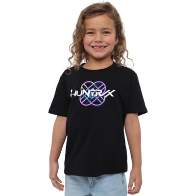 K-Pop Demon Hunters Kinder/Kids Pastel Logo T-shirt (Zwart)