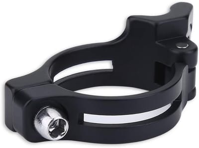 Fietsonderdeel Voorderailleur Klem Adapter 31.8/34.9 mm Zwart Aluminium