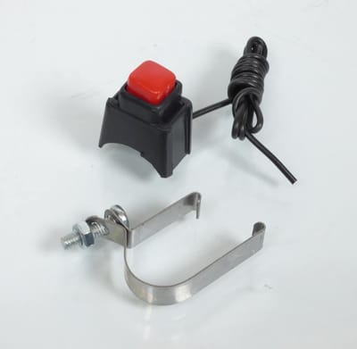 drukknop met stuurklem Ø22mm voor cyclo bromfietsen