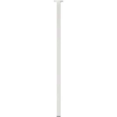 Duraline Meubelpoot Vierkant Staal 2,5x2,5x75cm Wit