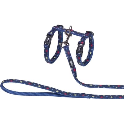 Kattenriemen en -harnassen Nobby Pet Stars Blue