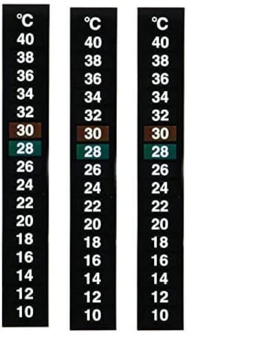 Dailygoody - Aquarium Thermometer Strip - Digitale Temperatuur Sticker - 3 Stuks - Geschikt voor Vissen - Nauwkeurige Temperatuurweergave - Handig en .