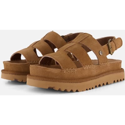Warmbat - maat 36 - Wenlock Suede Dames Sandalen - Cognac
