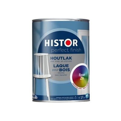 Histor Perfect Finish Houtlak Hoogglans - Krasvast & Slijtvast - Dekkend - 0.25L - White - Wit