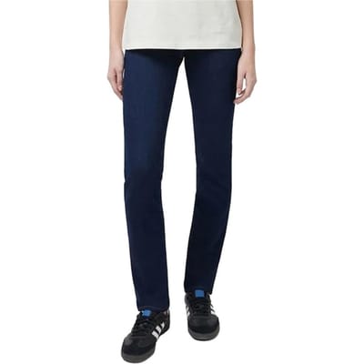 Wrangler Slim Dark Wash Denim Blue Jeans Maat: W32L32 | Straight Jeans Outlet | Dames | Blauw