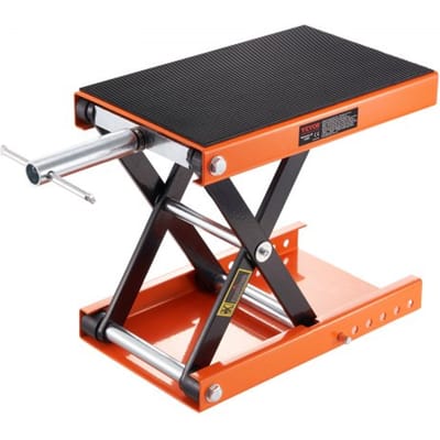 VEVOR Motorfietslift 500 kg laadvermogen Motorfietskrik Auto's Motorfietsmontagestandaard, verstelbare montagestandaard van 95-350 mm Motorfietslift, Motostand Reparatie in garages en buitenruimtes