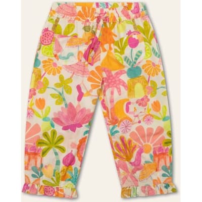 Oilily Papaya Broek- maat128/8yr Almond Oil