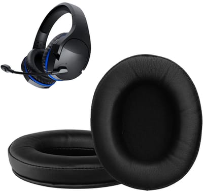 kwmobile 2x oorkussens geschikt voor Kingston HyperX Cloud Stinger / Cloud Stinger S / Cloud Stinger Core / Cloud Mix - Earpads voor koptelefoon in zwart