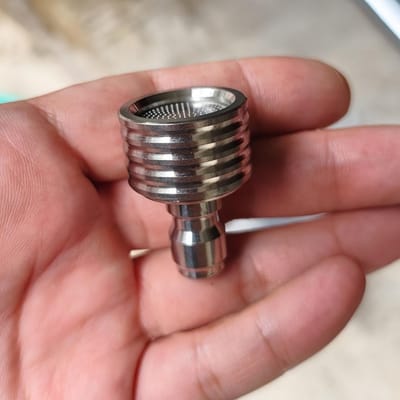 Hogedrukreiniger Douchekop voor Schoonmaken en Tuinsproeien, Hogedruk Sproeikop, 1/4  Snelkoppeling Sprinkler 0.3 black