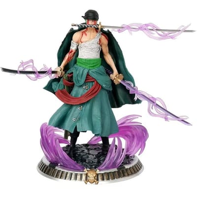 One Piece Phantom Roronoa Zoro Drie Zwaarden Stijl Anime Figuur Model Standbeeld Collectie Bureaucadeaus Handgemaakt Model Actiefiguur