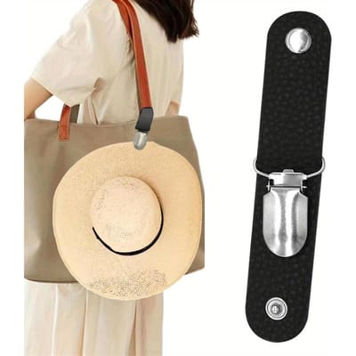 Multifunctionele Hoedclip voor Reizen, Hoedhouder Benodigdheden Accessoire Eendenbekklemmen zwart