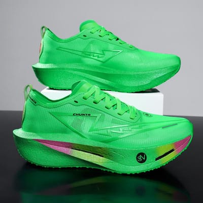 Hardloopschoenen Carbonplaat Specialiteit Marathon Heren Sport Ademend Lichtgewicht Dames Comfortabele Atletische Antislip Sneakers 43 green