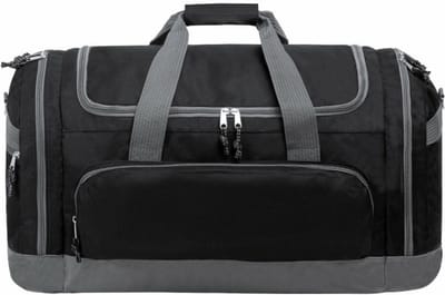 Reistas Booking - 65x34x33 cm - weekendtas/ sporttas - 4 vakken - zwart