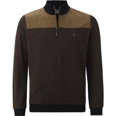 Jan Vanderstorm herren Sweatshirt - 52/54 - zwart - Plus Size