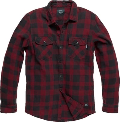 Vintage Industries Globe Heavyweight Red Check Shirt Heren
