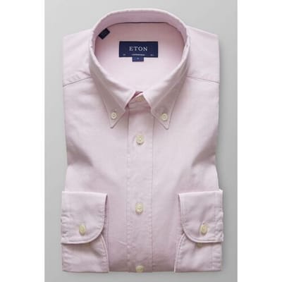 Eton Overhemd Uni Royal Oxford Roze / male