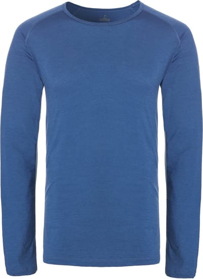 NOMAD® Pure Merino Longsleeve Heren | Blauw | L | Lange Mouw Thermoshirt | 100% Merinowol
