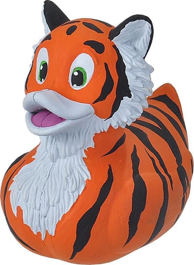 Wild Republic Badeend Tijger Junior 10 Cm Oranje/zwart