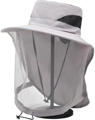 longziming -Buitenhoed - Tactische Zonnehoed - Heren Hoed Met Sjaal - UV-Bescherming - Vochtafvoerend Polyester - Ademend Materiaal - Verstelbare Pasvorm - Ideaal Voor Actieve Sport - 1 Stuk