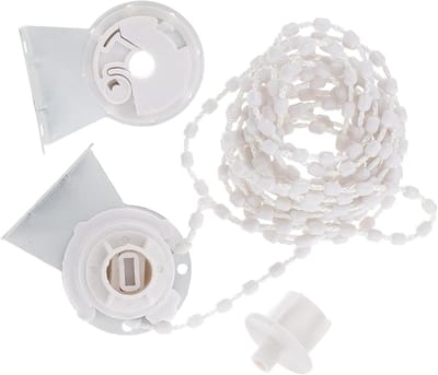Rolgordijn Onderdelen - Reparatieset Gordijn - Gordijn Ophangen - Met Kinderveiligheid - 1.5 Meter Ketting - Wit