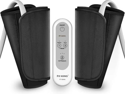 Thuys – Professioneel Beenmassage Apparaat – Bloedsomloop – Vermoeide Benen – Shiatsu – Luchtcompressie – Bloedsomloop – Zwart