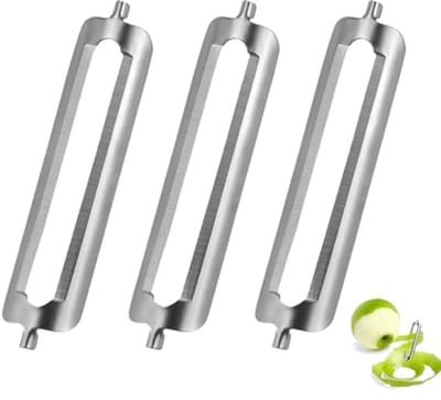 Set van 3 Vervangende Schilmesjes voor Professionele Schillers – Ideaal voor Aardappels, Groenten en Fruit