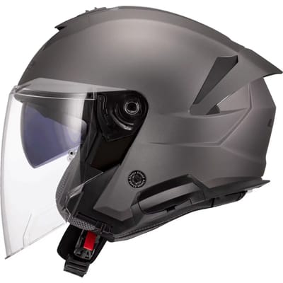 LS2 OF618 Verso II Solid Mat Titanium Jethelm - Helm