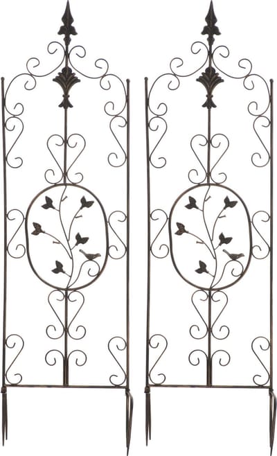 CLP Burgus Set van 2 Klimplantrek - Trellis voor klimplanten - bronzen