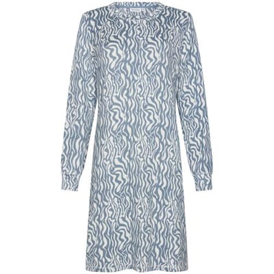 Pastunette - Blue Mirage - Nachthemd - Maat 36 - Blauw - Fleece