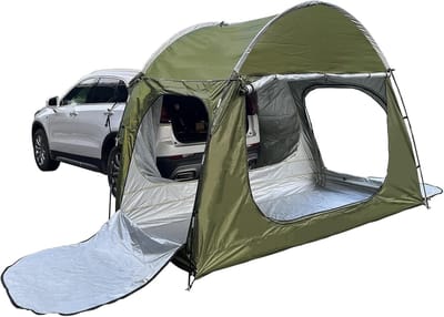 Auto Achtertent - Kampeertent Voor Auto - Outdoor Kamperen - Waterdicht Oxford Doek - 300x150x210cm - Groen