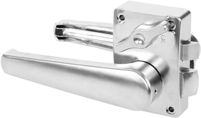 Toiletdeurslot - Badkamer slot - Camper privacy - Corrosiebestendig - 15-25 mm plaat - Zilver