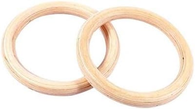 Gymnastiek Ringen - Houten Ringen - Krachttraining Thuis - Ergonomisch Ontwerp - 32mm - Houtkleur