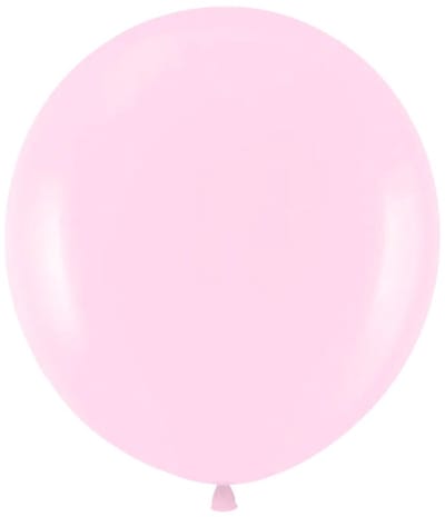 2 midi-ballonnen in macaron-pastelroze, 45 cm