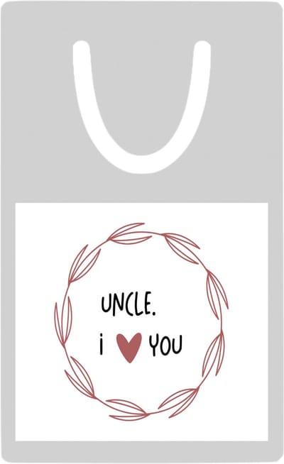 Hacebo® - uncle I love you metalen boekenlegger- Oom - de liefste oom - verjaardagscadeau - verjaardag - cadeau - cadeautje voor oom - oom artikelen - kado - geschenk - gift Bladwijzer boekenleggers - 7.6 cm x 5cm