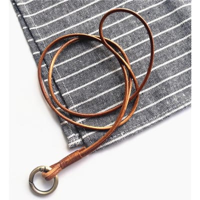Echt Lederen Lanyard Nekband Voor Mobiele Telefoon Tas Sleutels ID Credit Werkkaart Houder Nek Lanyard Sleutelhanger Nekbanden black
