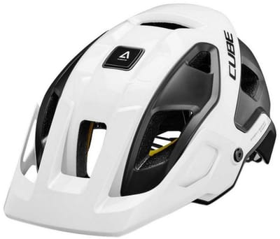 CUBE Fietshelm Strover - Endurohelm - MIPS - 14 Ventilatiegaten - EPS - M - 52-57 cm - Wit