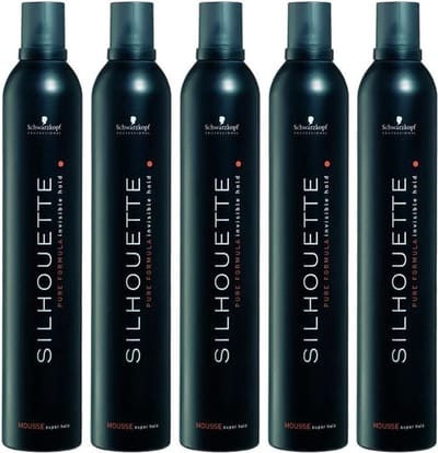 15X Schwarzkopf Silhouette Super Hold Mousse 500ml